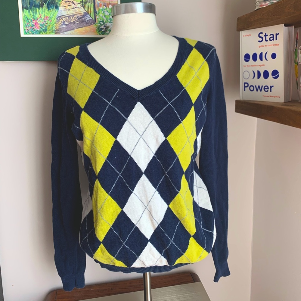 IZOD plaid y2k top